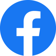 facebook circle logo blue