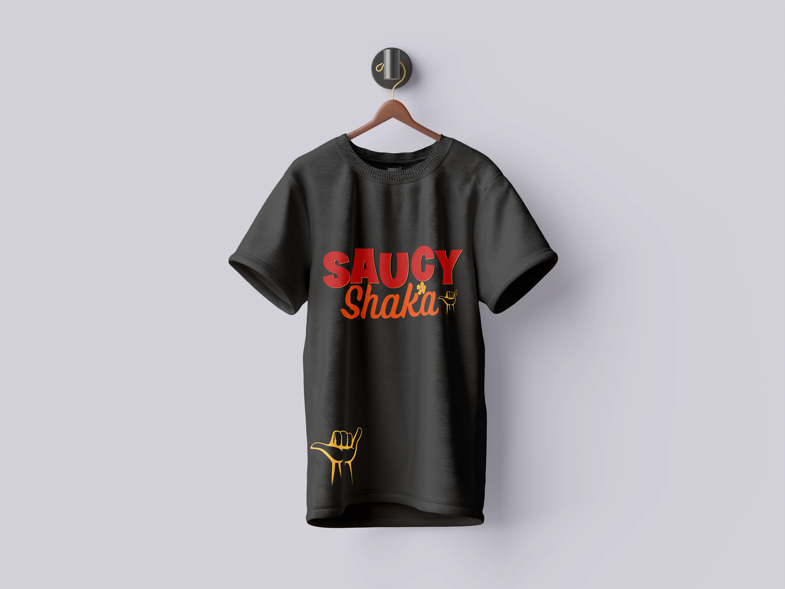 Saucy Shaka t-shirt merchandise black